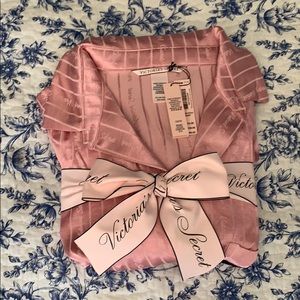 Victoria Secret Satin stripe V logo Pajama XS